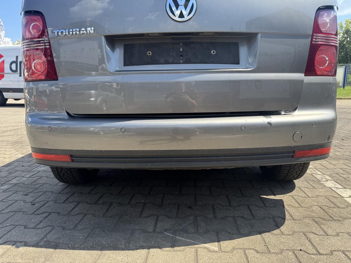VW Touran 1T original Sto&szlig;stange Stossfaenger hinten LD7S Graumetallic Facelift Bj.2008